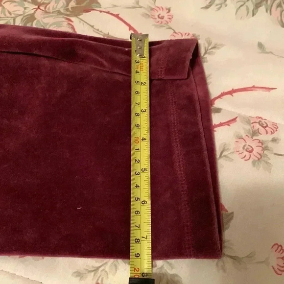 Liz Claiborne Women’s Burgundy Track Pants With Elastic Waist Band Size Medium - Picture 14 of 14